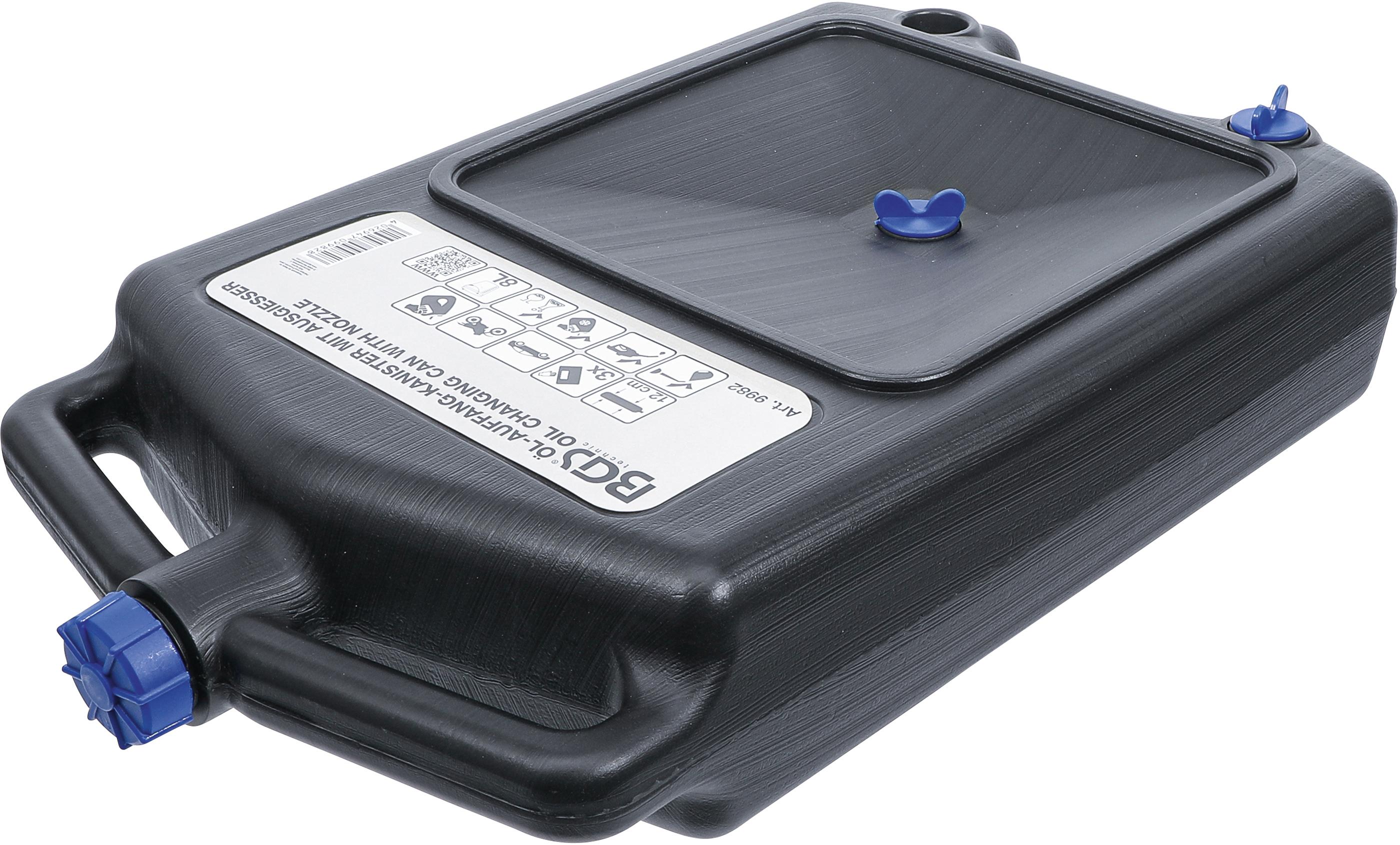 Öl-Auffang-Kanister mit Ausgießer | 8 l BGS9982
