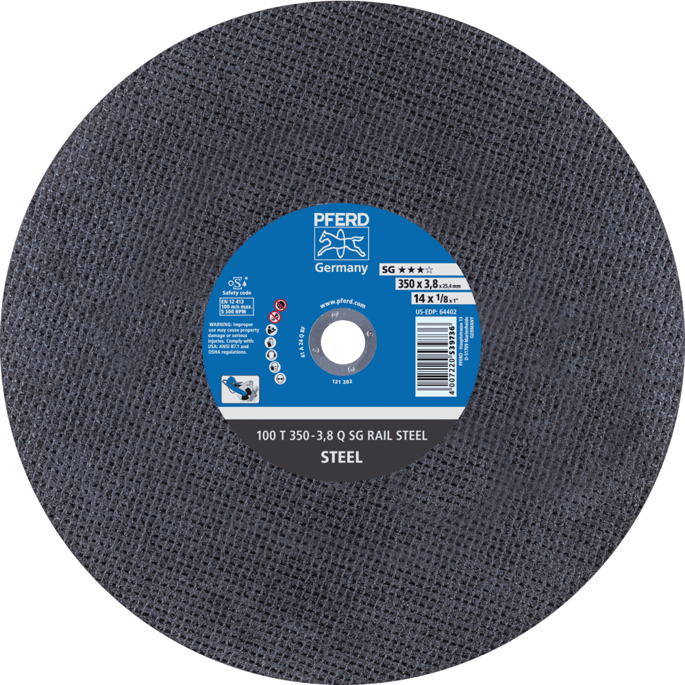 100 T 350-3,8 Q SG RAIL STEEL/25,4 4007220539736
