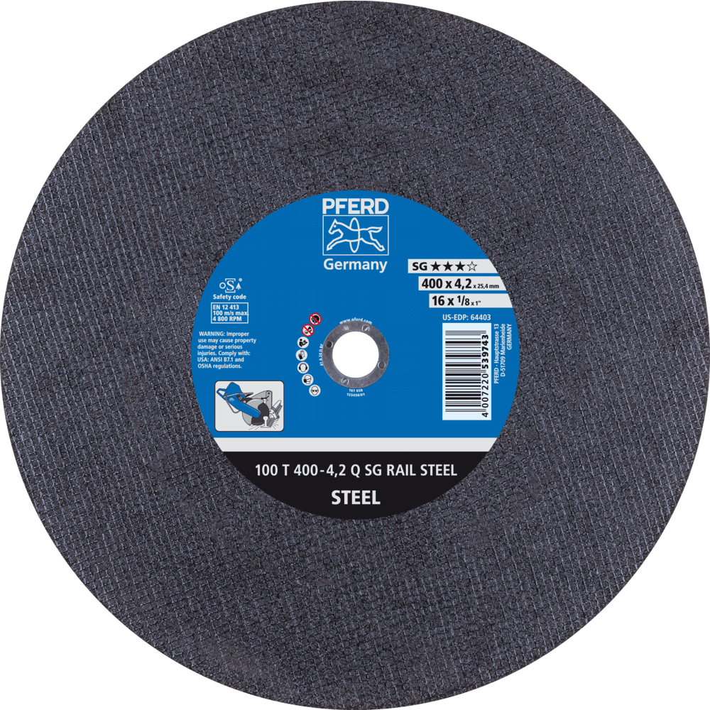 100 T 400-4,2 Q SG RAIL STEEL/25,4 4007220539743