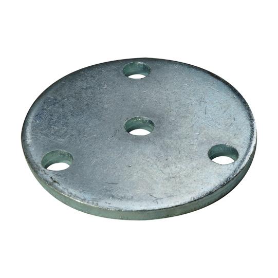 4-Loch Gegenscheibe für Halterohr mit Flansch, lose, verzinkt 380561233 Suer
