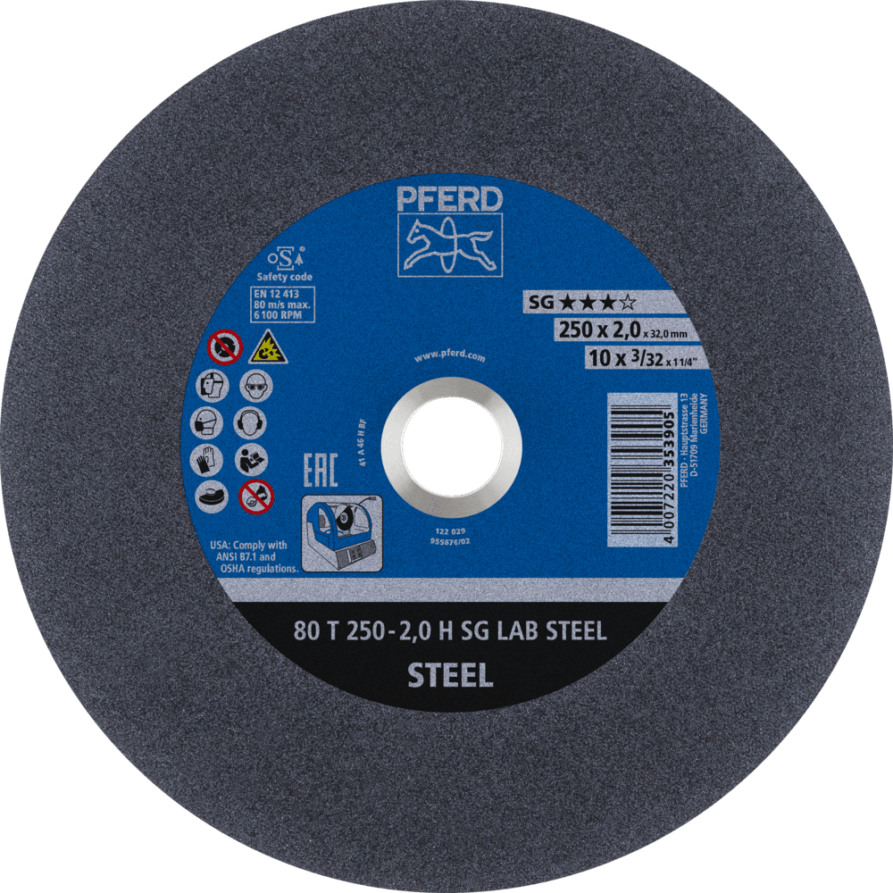 80 T 250-2,0 H SG LAB STEEL/32,0 4007220093924