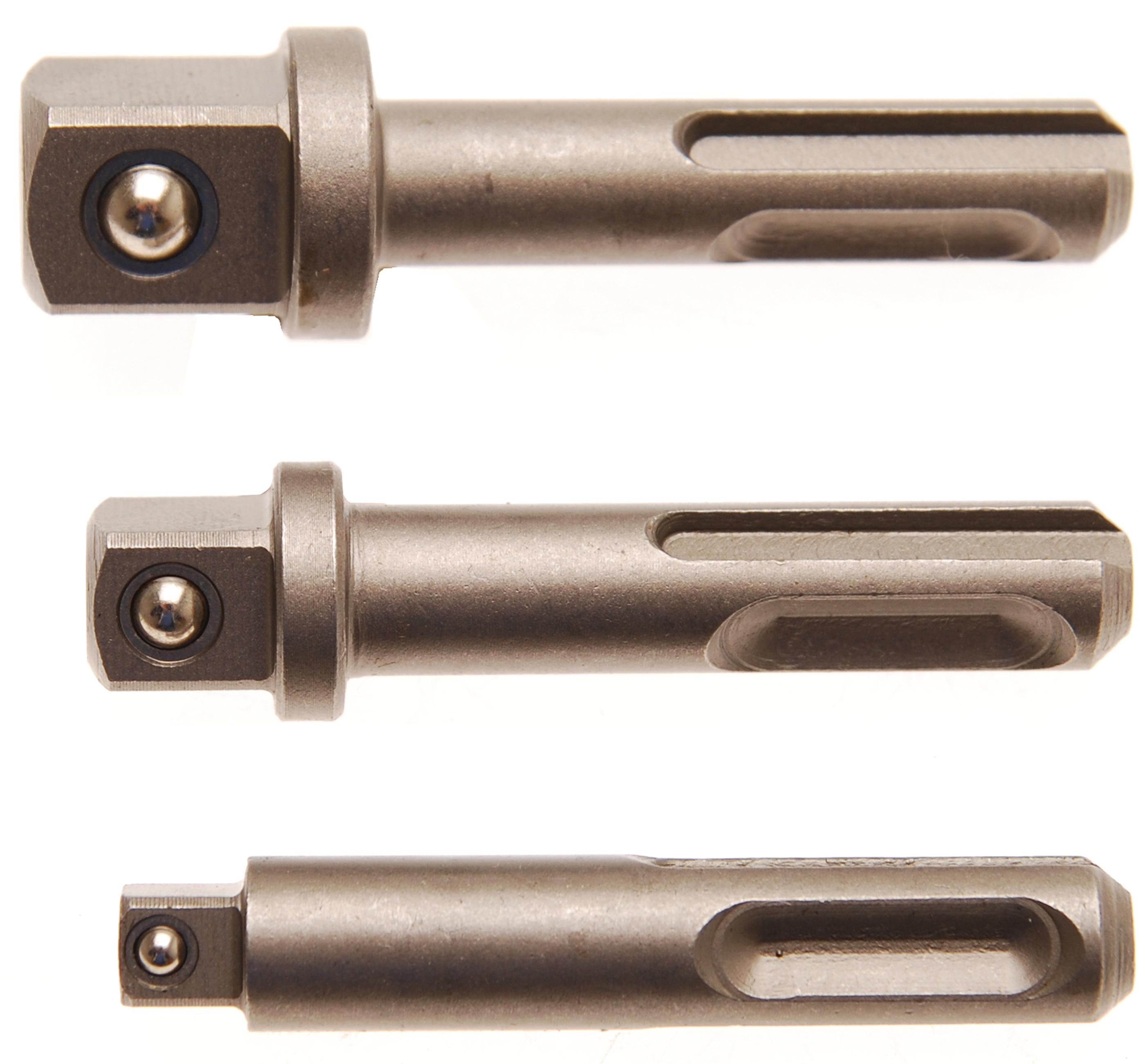 Adapter-Satz | SDS - Außenvierkant 6,3 mm (1/4"), 10 mm (3/8"), 12,5 mm (1/2") | 3-tlg. BGS8214