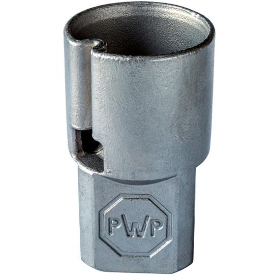 Adapter unten für Alu-Planenspannrohr Ø 27 mm, Edelstahl 670025355 Suer