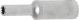Steckschlüssel-Einsatz Gear Lock, tief | Antrieb Innenvierkant 6,3 mm (1/4