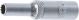 Steckschlüssel-Einsatz Gear Lock, tief | Antrieb Innenvierkant 6,3 mm (1/4