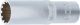 Steckschlüssel-Einsatz Gear Lock, tief | Antrieb Innenvierkant 12,5 mm (1/2