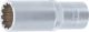 Steckschlüssel-Einsatz Gear Lock, tief | Antrieb Innenvierkant 12,5 mm (1/2