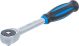 Umschaltknarre mit Drehgriff | Abtrieb Außenvierkant 6,3 mm (1/4
