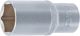 Steckschlüssel-Einsatz Sechskant, tief | Antrieb Innenvierkant 12,5 mm (1/2