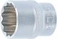 Steckschlüssel-Einsatz Zwölfkant | Antrieb Innenvierkant 12,5 mm (1/2