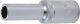 Steckschlüssel-Einsatz Zwölfkant, tief | Antrieb Innenvierkant 12,5 mm (1/2