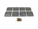 DT Spare Parts 10.13008 Trommelbremsbelagsatz, Achssatz, W: 220 mm, S: 17,8 mm passend für BPW