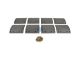 DT Spare Parts 10.23000 Trommelbremsbelagsatz, Achssatz, W: 220 mm, S: 18,5 mm passend für Meritor