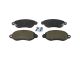 DT Spare Parts 13.93104 Scheibenbremsbelagsatz, W: 168,9 mm, S: 17,7 mm, H: 65 mm passend für Ford