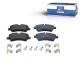 DT Spare Parts 13.93106 Scheibenbremsbelagsatz, ohne Verschleißanzeiger, W: 136,9 mm, S: 17,6 mm, H: 58,5 mm passend für Ford