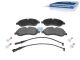 DT Spare Parts 13.93107 Scheibenbremsbelagsatz, W: 171,7 mm, S: 17 mm, H: 66,1 mm passend für Ford