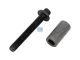 DT Spare Parts 1.10433 Schraube mit Hülse, Abgaskrümmer, M10 x 1,5, Lu: 70 mm, L2: 37 mm passend für Scania