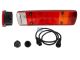 DT Spare Parts 1.21839 Rückleuchte, links, 24 V, Lb: 152 mm, M8, L: 515 mm, H: 130 mm, T: 80 mm passend für Scania