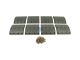DT Spare Parts 1.35002 Trommelbremsbelagsatz, Achssatz, W: 203 mm, S: 19 mm passend für Scania