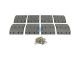 DT Spare Parts 1.35003 Trommelbremsbelagsatz, Achssatz, W: 178 mm, S: 19 mm passend für Scania