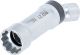 Zündkerzen-Gelenkeinsatz Zwölfkant mit Haltefeder | Antrieb Innenvierkant 10 mm (3/8