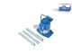 DT Spare Parts 2.00170 Wagenheber, H: 165 mm, Ls: 80 mm, 20 t passend für Multimarken