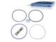 DT Spare Parts 2.32407 Dichtringsatz, d1: 144,5 mm, d2: 143 mm, H1: 1,6 mm, H2: 5,8 mm passend für Volvo