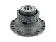 DT Spare Parts 2.65244 Radnabe, mit Lager, d1: 125 mm, d2: 125 mm, D: 383 mm, 10 bores, b: 27,2 mm, P: 335 mm, H: 165,5 mm passend für Volvo
