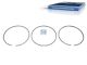 DT Spare Parts 2.90127 Kolbenringsatz, D: 144 mm passend für Volvo