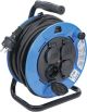 Kabeltrommel | 25 m | 3 x 1,5 mm² | 4 Steckdosen mit Verschlusskappe | IP 44 | 3500 W BGS3375