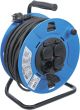 Kabeltrommel | 50 m | 3 x 1,5 mm² | 4 Steckdosen mit Verschlusskappe | IP 44 | 3500 W BGS3378