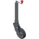 Stützrad Ø 60 mm, feuerverzinkt, o. Flansch, Vollgummibereifung 375161095 Suer