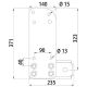 Haltersatz für Unterfahrschutz Isuzu NLR87 kurz (235 mm) 380569768 Suer