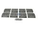 DT Spare Parts 3.96436 Trommelbremsbelagsatz, Achssatz, D: 410 mm, W: 220 mm, S: 17 mm passend für MAN