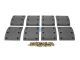 DT Spare Parts 3.96449 Trommelbremsbelagsatz, Achssatz - Übergröße, D: 360 mm, W: 140 mm, S: 18,3 mm passend für MAN