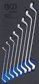 Werkstattwageneinlage 1/3: Doppel-Ringschlüssel-Satz | SW 6 x 7 - 20 x 22 mm | tief gekröpft | 8-tlg. BGS4084