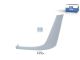 DT Spare Parts 4.67963 Scheinwerferabdeckung, links, weiß passend für Mercedes-Benz