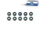 DT Spare Parts 4.91142 Satz, Ventilschaftabdichtungen passend für Mercedes-Benz