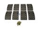 DT Spare Parts 4.91455 Trommelbremsbelagsatz, Achssatz - Übergröße, W: 120 mm, S: 19 mm passend für Multimarken