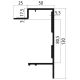 Alu Bodenrahmen 130mm, pressblank 535641123 Suer