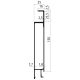 Alu 25er SL, 150er Oberteil f. Unterwand, eloxiert 537621100 Suer