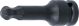 Kraft-Bit-Einsatz | Länge 75 mm | Antrieb Innenvierkant 12,5 mm (1/2