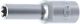 Steckschlüssel-Einsatz E-Profil, tief | Antrieb Innenvierkant 12,5 mm (1/2
