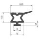 Gummidichtung für Tür Defender, 15 m Rolle 646389063 Suer