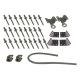 Edscha Verriegelungssatz Keil/Seil, für Bauhöhe 255 mm + 165 mm 660032650 Suer