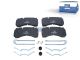 DT Spare Parts 6.95102 Scheibenbremsbelagsatz, W: 204 mm, S: 20 mm, H: 97 mm passend für Renault