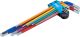 Winkelschlüssel-Satz | Multicolour | extra lang | Innensechskant 1,5 - 10 mm | 9-tlg. BGS74456