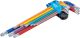Winkelschlüssel-Satz | Multicolour | extra lang | T-Profil (für Torx) mit Bohrung T10 - T50 | 9-tlg. BGS74462