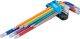 Winkelschlüssel-Satz | Multicolour | extra lang | T-Profil (für Torx) mit Bohrung und Kugelkopf T10 - T50 | 9-tlg. BGS74465