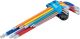 Winkelschlüssel-Satz | Multicolour | extra lang | T-Profil (für Torx) mit Kugelkopf T10 - T50 | 9-tlg. BGS74468